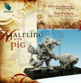 Halfling with Pig - niziołek ze świnią
