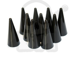 Pionki do gry - czarne stożki 10 szt. 34 mm cone black
