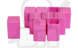 Pionki do gry - różowe bloki 10 szt. pionek block pink
