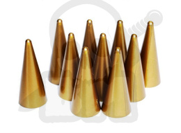 Pionki do gry - złote stożki 10 szt. 34 mm cone gold