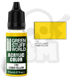 Acrylic Color Paint - Cyber Yellow