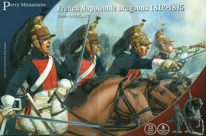 French Napoleonic Dragoons 1812-1815 21 żołnierzy