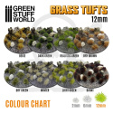 Grass Tufts - 12mm self-adhesive - Dry Brow