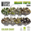 Grass Tufts - 6mm self-adhesive - Dark Green