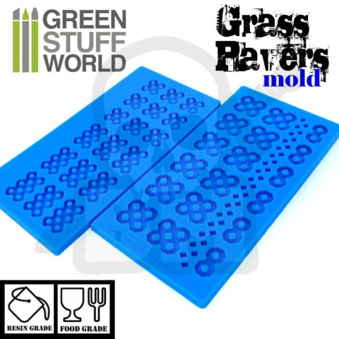 Silicone Molds - Grass Paver formy silikonowe