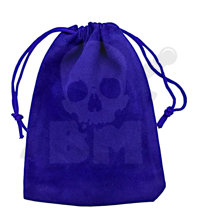 Velvet gift bag blue S 10x14cm