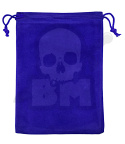 Velvet gift bag blue 13x18cm