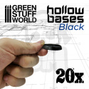 Hollow Plastic Bases Black podstawki 32mm 20 szt.