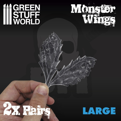 2x Resin Monster Wings - Large 2x Resin Monster Wings - Large