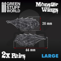2x Resin Monster Wings - Large