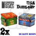 USA Dumpster Resin Set - śmietniki 2 szt.