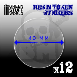 Resin Token Stickers 40mm