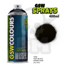 Spray Primer Matt Black 400ml