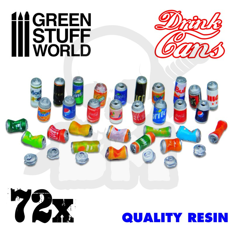 72x Resin Drink Cans