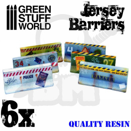 Jersey Barriers - bariery drogowe 6 szt.