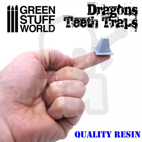 Resin Dragon Teeth Traps for Tanks - smocze zęby 6 szt. Resin Dragon Teeth Traps for Tanks - smocze zęby 6 szt.