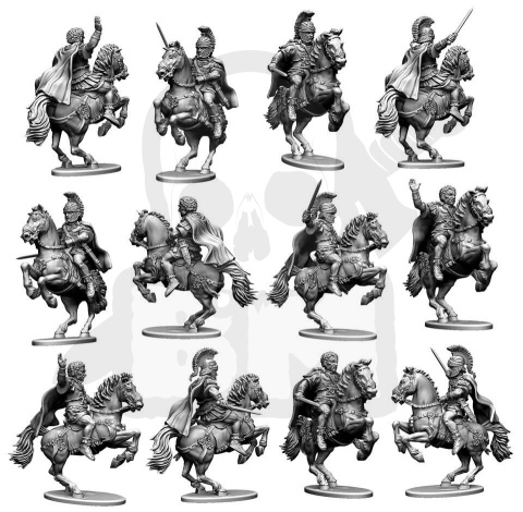 Early Imperial Mounted Generals 3 szt.