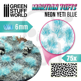 Grass Tufts - 6mm Martian Fluor Tufts Neon Yeti Blue