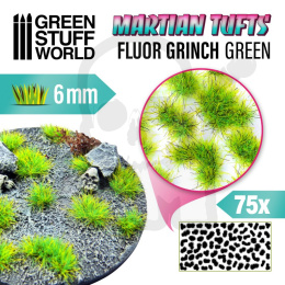 Grass Tufts - 6mm Martian Fluor Tufts Grinch Green