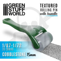Rolling pin with Handle - Cobblestone 15mm