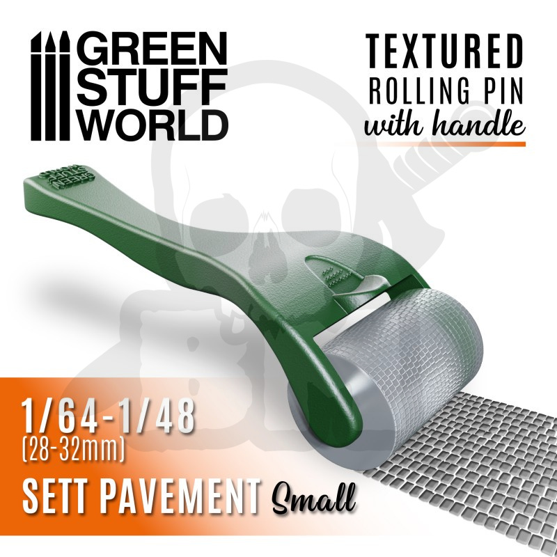 Rolling pin with Handle - Sett Pavement Small