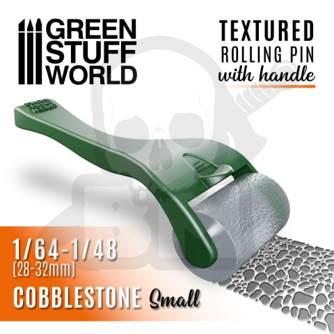 Rolling Pin with Handle Cobblestone Small