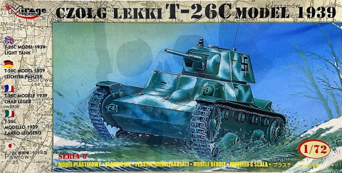 1:72 Rosyjski czołg lekki T-26C model 1939