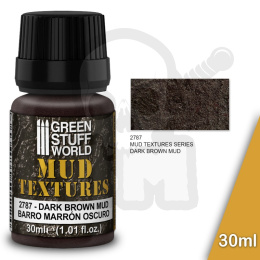Acrylic Mud Textures - Dark Brown Mud 30ml