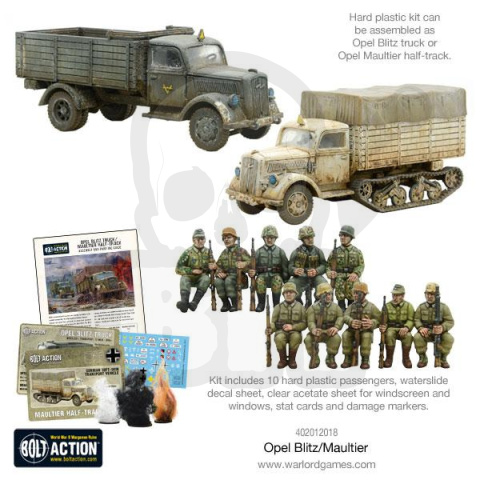 BOLT ACTION Opel Blitz/Maultier (plastic)