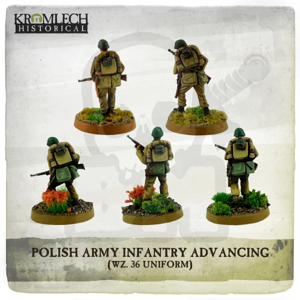 Polish Army Infantry (wz. 36 uniforms) advancing with rifles (5)