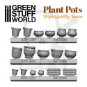 Plant Pot Resin set żywiczne doniczki 17 szt.