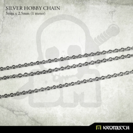 Silver Hobby Chain 3mm x 2,5mm