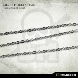 Silver Hobby Chain 4mm x 3mm