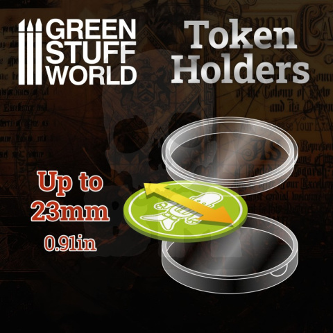 Token Holders 23mm - osłona na żeton 36 szt.