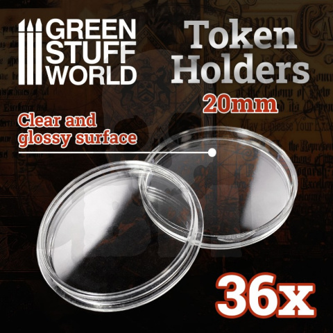 Token Holders 20mm - osłona na żeton 36 szt.