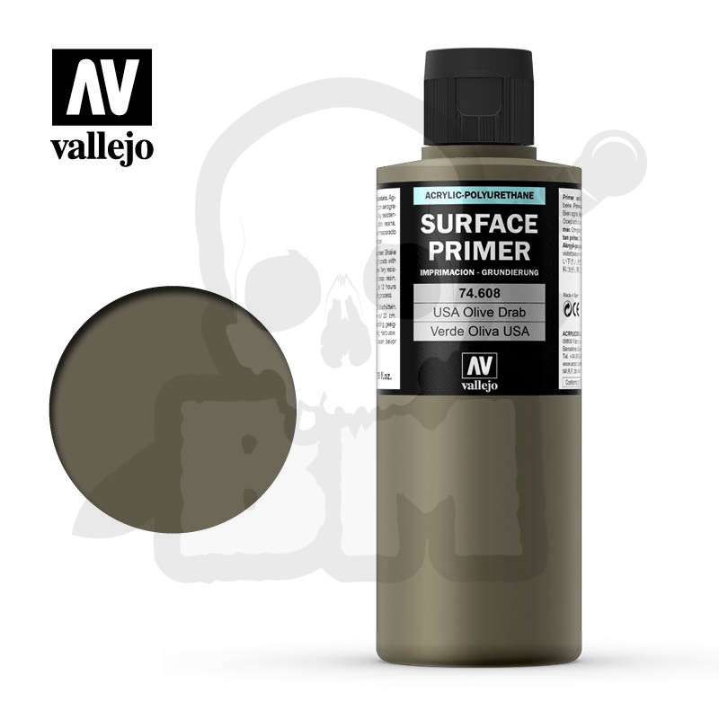 Vallejo 74608 Surface Primer 200 ml. U.S. Olive Drab podkład