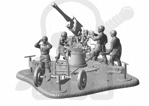 1:72 Soviet 85mm Anti Aircraft Gun