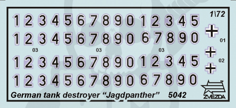 1:72 Niemiecki niszczyciel czołgów Jagdpanther Sd.Kfz.173