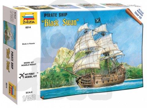 1:350 Black Swan pirate ship