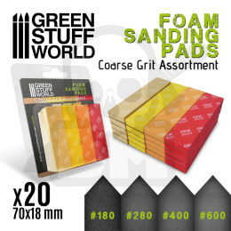 Foam Sanding Pads Fine Grit Assortment x20