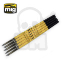 Ammo Mig 7606 Zestaw pędzli Rubber Brush Set