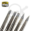 Ammo Mig 7606 Zestaw pędzli Rubber Brush Set