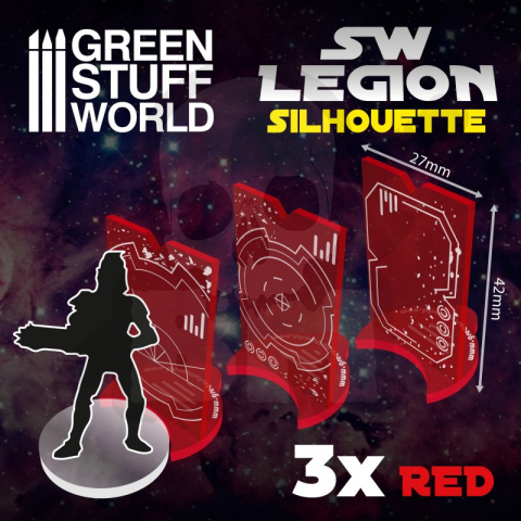 SW Legion Silhouette Fluor Red - sylwetki