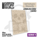 Szablony samoprzylepne - Ambush Disc Camo