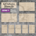 Self-adhesive stencils - Harlequin L11x7mm