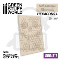 Szablony samoprzylepne - Hexagons L 9mm