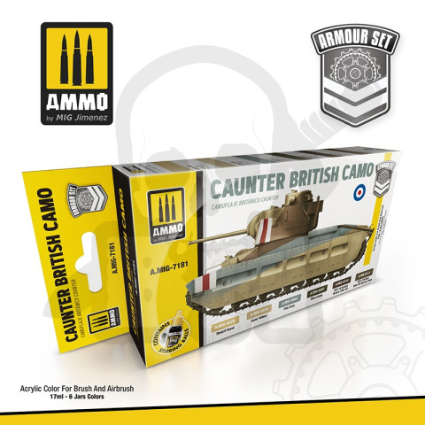 Ammo Mig 7116 Farby Armour Set - Caunter British Camo