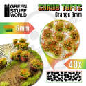 Shrubs Tufts - 6mm self-adhesive - Orange
