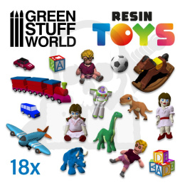 Children Toys Resin Set - zabawki 18 szt.