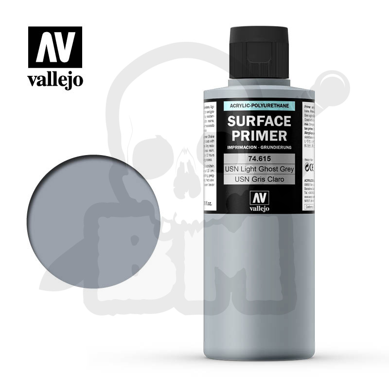 Vallejo 74615 Surface Primer 200 ml. USN Light Ghost Grey